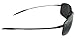 Maui Jim Breakwall 422-02 Polarized Gloss Black Rimless Frame Sunglasses