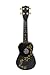 Soprano Black Ukulele Multi Turtles 21