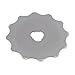 5 Pack 45 mm Rotary Crochet Edge Skip Blades Comes with Storage Case Fits Olfa Fiskars Cutters-