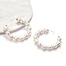 BVGA Hoop Earrings for Women Ivory Acrylic Pearl Hoop Earrings Lightweight Ear Drop Dangles (Ivory)