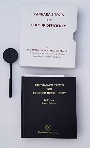 Ishihara Test Chart Book for Color Deficiency 24 Plates with Occluder