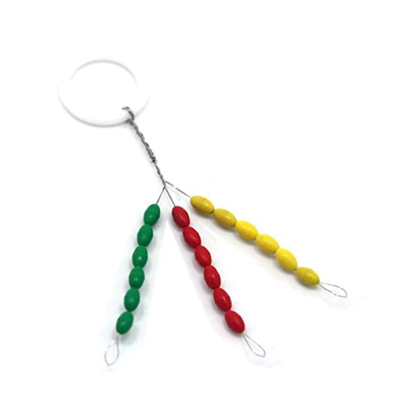 SAMS-FISHING-Float-Stops-Rubber-Colorful-Oval-Bobber-Fishing-Stopper-for-Carp-Fishing-Red-Yellow-and-Green-90pcs