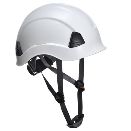 Portwest PS53 Safety Hard Hat - Height Endurance Lightweight Construction Safety Helmet Unvented ABS Shell with 6 Point Harness
