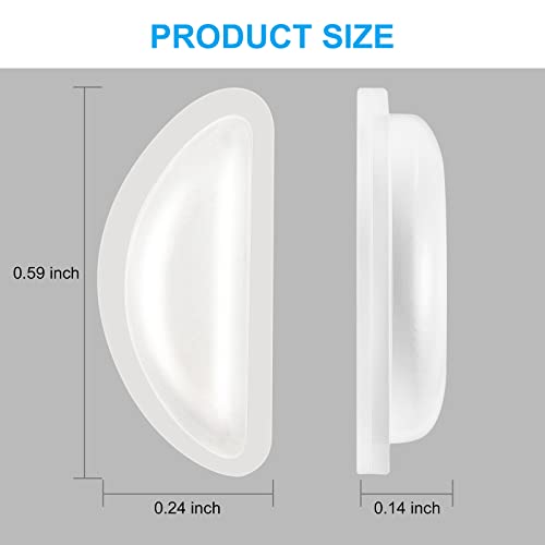 20 Pairs (Clear) SURMAP Eyeglass Nose Pads, Soft Silicone Adhesive Glasses Nose Pad, AntiSlip