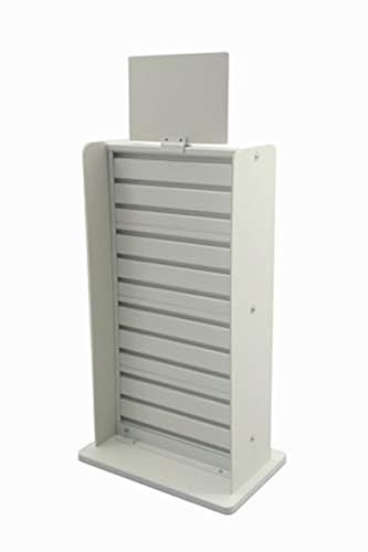 Display Rack Kuwait FixtureDisplays® White Slatwall Display Countertop Rack POP POS Retail ...
