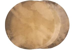Goat Skin Djembe Head | Goatskin for Drum Doumbek| Natural Flat Round Piece GOAT SKIN Head untanned by AnNafi (30 inches)