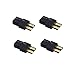 Elitee TRX TRAXXAS Male to T Plug Deans Female No Wire Adapter Connnector Converter for RC LiPo Battery 4 PCS