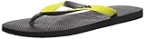 Havaianas Men's Flip Flop Sandals, Top Mix,Black/Neon Yellow,39/40 BR (8 M US)