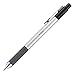 TUL BP3 Retractable Ballpoint Pens, Medium Point, 1.0 mm, Silver Barrel, Assorted Ink Colors, Pack of 12 Pens
