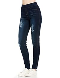 My yuccie dama Premium de cintura alta Jeggings Denim