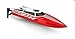 FunTech Radio Controlled 2.4GHz High Speed 18 MPH Electric RC Boat for Pools Bathtubs Lakes, Red - Best Gifts for Kids and Adults