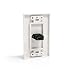 StarTech.com Single Outlet Female HDMI Wall Plate White - Wall mount plate - white - HDMIPLATE