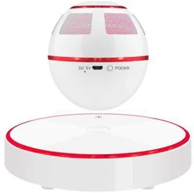 ESOTICA Levitating Speaker, Esotic Floating Speaker with Bluetooth 4.1, 360 Degree Rotation, Touch Control Button and Colorful LED Flashing Show Magnetic (White)