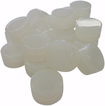 Elevated Equipment Silicone Wax Concentrate Container Jar 5ML Set of 20 (Clear)