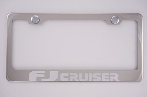 Toyota FJ Cruiser Chrome License Plate Frame with Caps