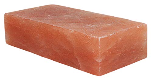 IndusClassic RSP-17 Himalayan Salt Block, Plate, Slab for Cooking, Grilling, Seasoning, And Serving (8 X 4 X 2