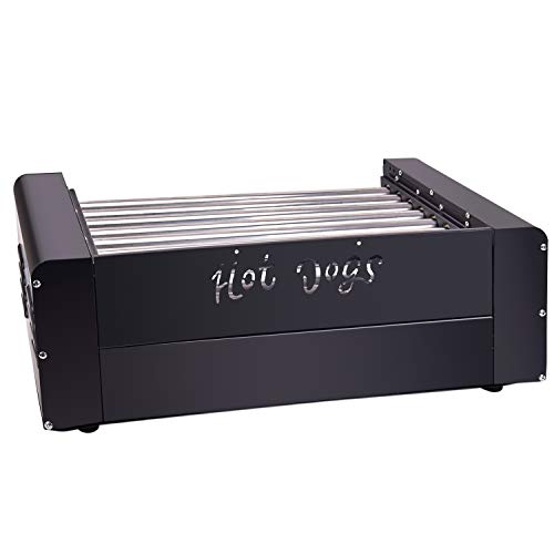 Commercial Electric 18 Hot Dog 7 Roller Grill Cooker Machine 1350Watt - Thumbnail 3