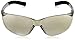 Crews BK219 BearKat Polycarbonate Indoor/Outdoor Clear Mirror Lens Safety Glasses with Non-Slip Hybrid Black Temple Sleeve, Small, 1 Pair