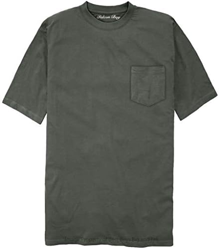 Falcon Bay Big & Tall Men's 100% Cotton Pocket T-Shirt