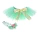 Newborn Girl Photography Outfits - Baby Photo Props Tutu Skirt and Headband Set A - Green