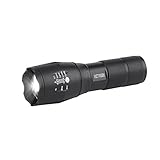Victagen LED Flashlight,Waterproof Military Grade With 6 Modes & Zoom Lens Adjustable Focus,Rechargeable Mini Torch for Hiking,Cycling, Camping,Hiking and Emergency
