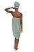 Women's Towel Wrap - Viscose from Bamboo Spa Wrap Set by Texere (The Waterfall, Lily Green, 2X/3X)