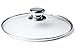 ETHDA Tempered Glass Lid, Fits Cookware of 12.5 Inch, Universal Replacement For Frying Pans,Pots,Cast Iron Skillets,Woks,Round,Transparent,with Steam Vent Hole,Stainless Steel Handle Knob (32cm)