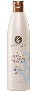 Image of Ovation Cell Therapy Hair & Scalp Treatment - Get Thicker, Stronger, Longer - Healthier Hair with Natural Ingredients - Clinically Proven to Reduce Hair Breakage - For All Hair Types