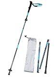 Alafen Aluminum Foldable Ultralight Travel Trekking Hiking Poles with Adjustable Height
