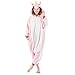 Emolly Fashion Adult Unicorn Animal Onesie Costume Pajamas for Adults and Teens (Small, Pink)