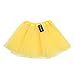 Anleolife 12'' Girl Tutu Skirt Party Tutus Pure Color (Yellow)