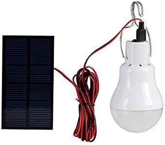 Prevently Portable Solar LED Bulb, Creative Solar Bulb Lamp Focus With 0.8W Solar Panel For Outdoor Camping Hiking