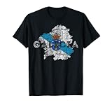 Distressed Galicia Souvenir - Galician Map and Flag