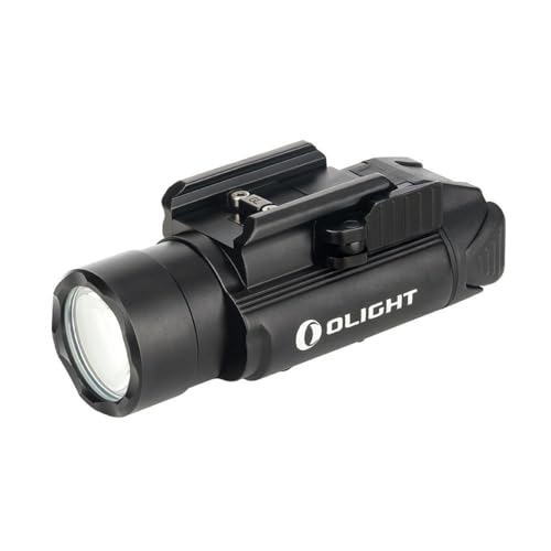 OLIGHT PL-Pro Valkyrie 1500 Lumens Rechargeable LED Rail-Mounted Light for Field Searching with Rail Adapter, MCC Special Charging Cable (Black)