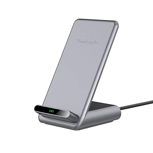 Yootech Fast Wireless Charger,15W for LG V30/V35/G8,7.5W Wireless Charging Stand Compatible with iPhone 11/11 Pro/11 Pro Max/Xs MAX/XR/XS/X/8,10W for Galaxy Note10/Note10Plus/S10(No AC Adapter)