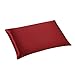 Standard Silk Pillowcase and Random Color Scrunchie Gift Set ALASKA BEAR Pillow Cases for Acne, Eyelashes & Extensions (1 Pack, Red Burgundy), Standard 20