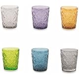 Villa d’Este Home Tivoli Castle Lot de 6 verres à eau océan en verre
