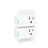 Smart Plug 2 Pack TanTan Wi-Fi Enabled Mini Switch with Timing Function, Compatible with Alexa and Google Home, No Hub Required, Remote Control Your Devices, Occupies Only One Socket [UL Certified]