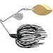 Terminator T1 Spinnerbait-Willow/Willow ,Nickel/Nickel Blade (Bright White Shad, 3/8-Ounce)