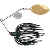 Terminator T1 Spinnerbait-Willow/Willow ,Nickel/Nickel Blade (Bright White Shad, 3/8-Ounce)