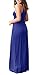 GRECERELLE Women's Round Neck Sleeveless A-line Casual Dress with Pocket, Royal Blue, Small