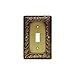 Franklin Brass Paisley Wall Plate, Tumbled Antique Brass Single Switch Cover Switch Cover, 1-Pack, 64049