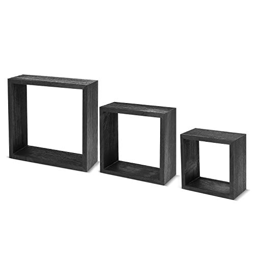 Flexzion Wood Square Shelves Wall Mount Buy Online In Belize At Desertcart