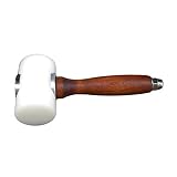 AIBER Leather Carving Hammer Leather Mallet Cowhide Sew Club DIY Leathercraft Wooden Mallet Wood Handle (T-Head)