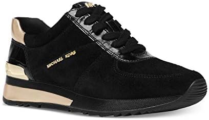 michael kors allie wrap trainer black gold