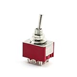 uxcell AC250V 2A AC125V 5A 9 Pin 2 Position ON/ON 3PDT Toggle Switch