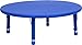 Flash Furniture Wren 45'' Round Blue Plastic Height Adjustable Activity Table