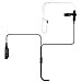 HDE Acoustic Tube Earpiece Mic for Motorola Radios PTT 2 Pin Walkie Talkie Earpiece Two Way Covert Surveillance for CP200 GP2000 CLS1450 and Other Models (5 Pack)
