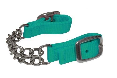 Showman Adjustable Double Chain Nylon Curb Strap