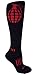 MOXY Socks Black and Red The Ultimate Grenade Fitness Knee-High Socks